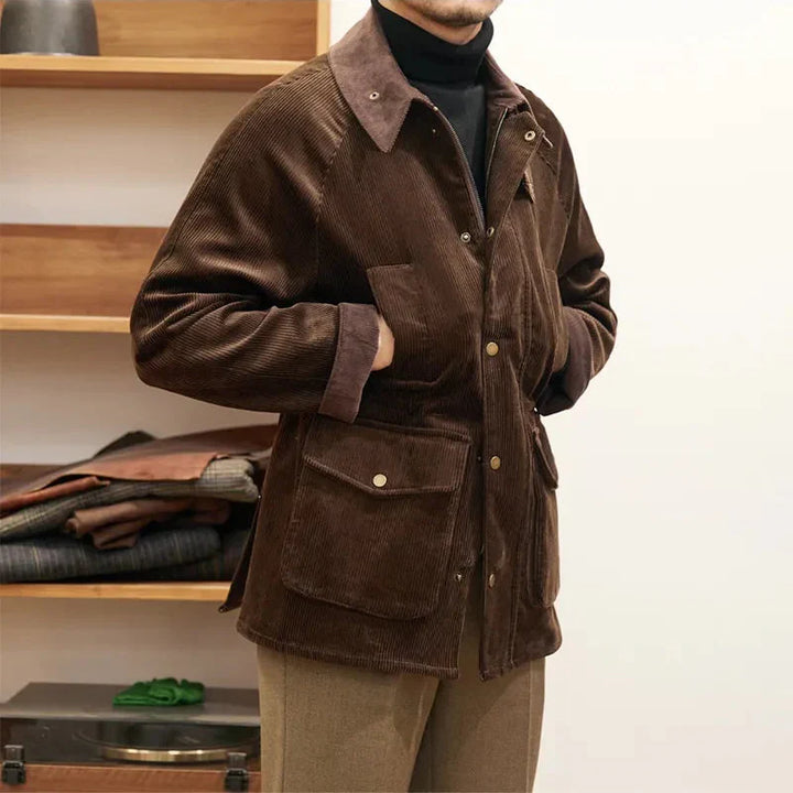 Drune | Luxuriöse Cordjacke für Herren im Herbststil