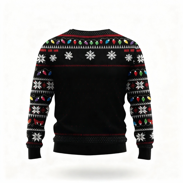 Drune | Weihnachtsgansdruck - Hässliches Weihnachtsikonen-Mash-Up Hässlicher Pullover