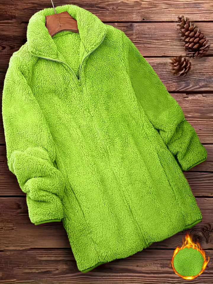Drune | Plüschjacke Polyester Weich und Warm