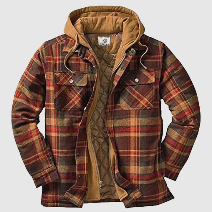 Drune | Herren Freizeit Karo-Jacke - Frühling & Herbst Reguläre Passform