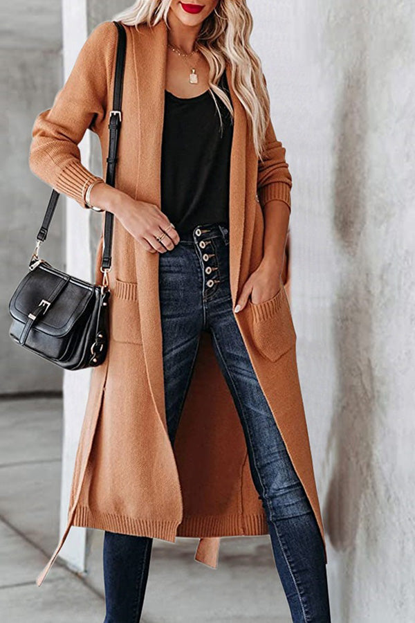 Drune | Krawatten Revers Karten Strickjacke