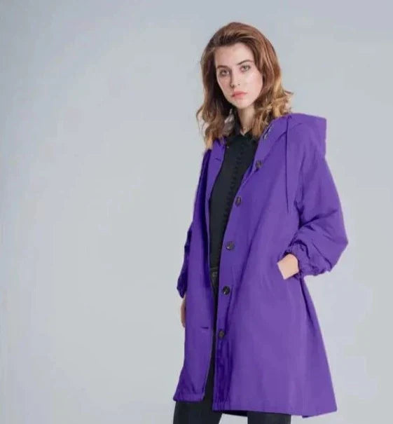 Drune | Übergroße Kapuzen-Windbreaker-Regenjacke
