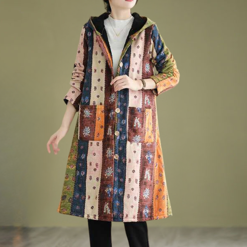 Drune | Herbstjacke mit Kapuze in mittellanger Länge für Damen