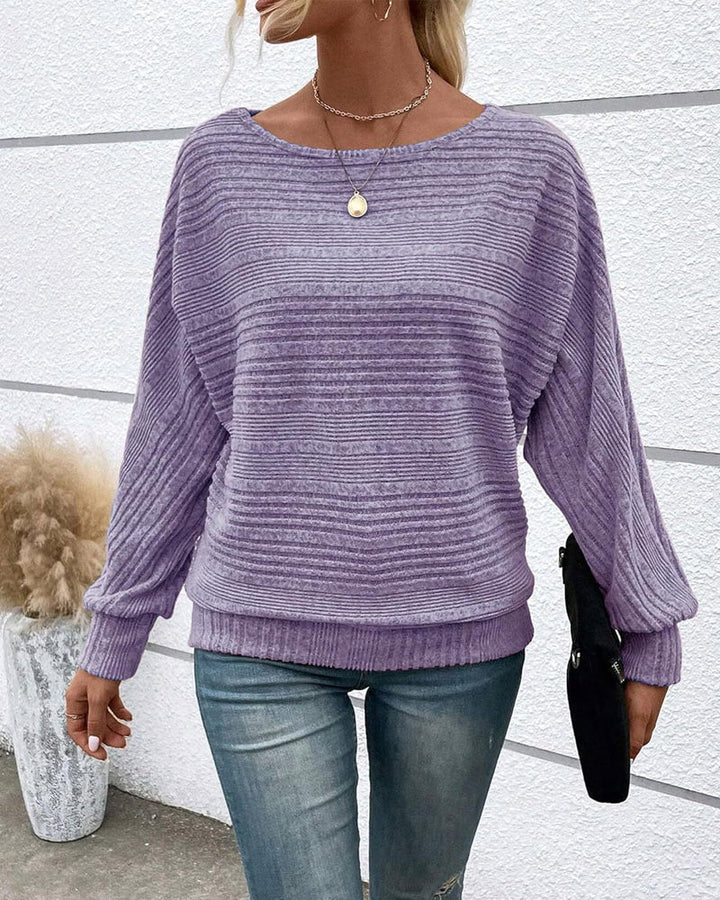 Drune | Langarmshirt mit Rundhals und Streifen