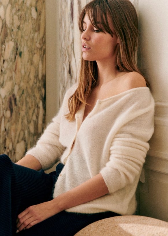 Drune | grob gestrickter Cardigan-Pullover