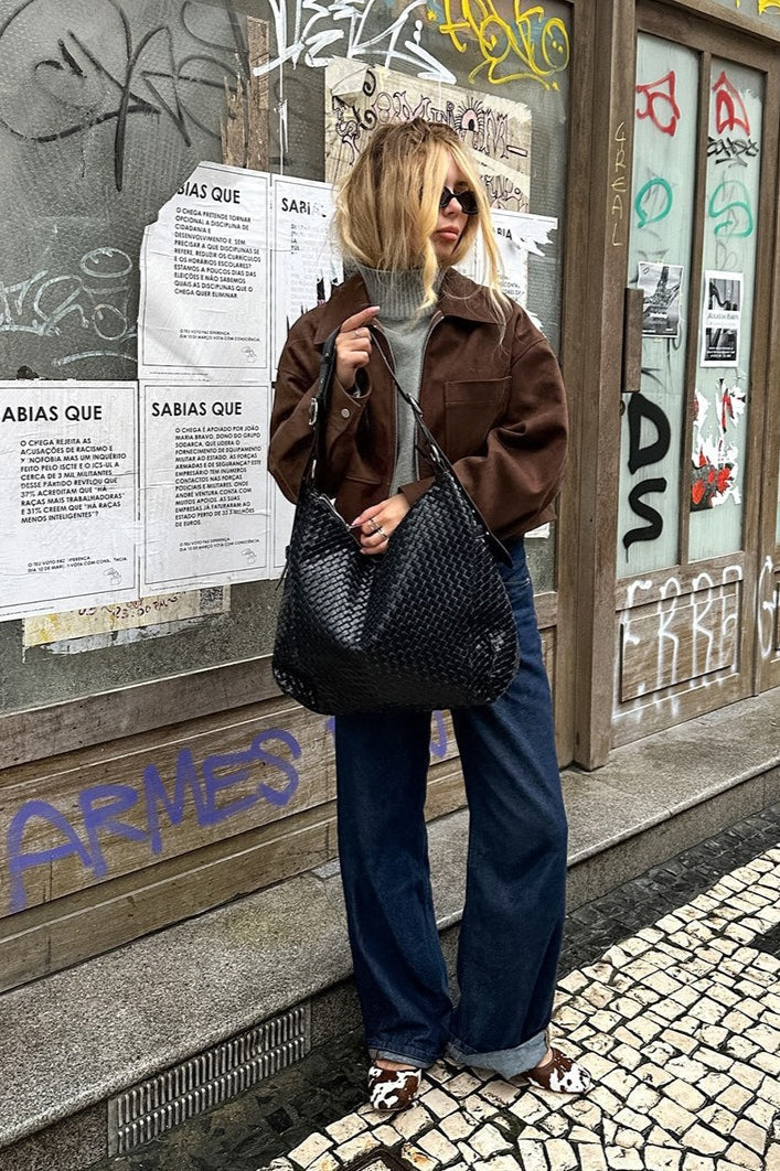 Drune | Wildleder Oversized Vintage Jacke