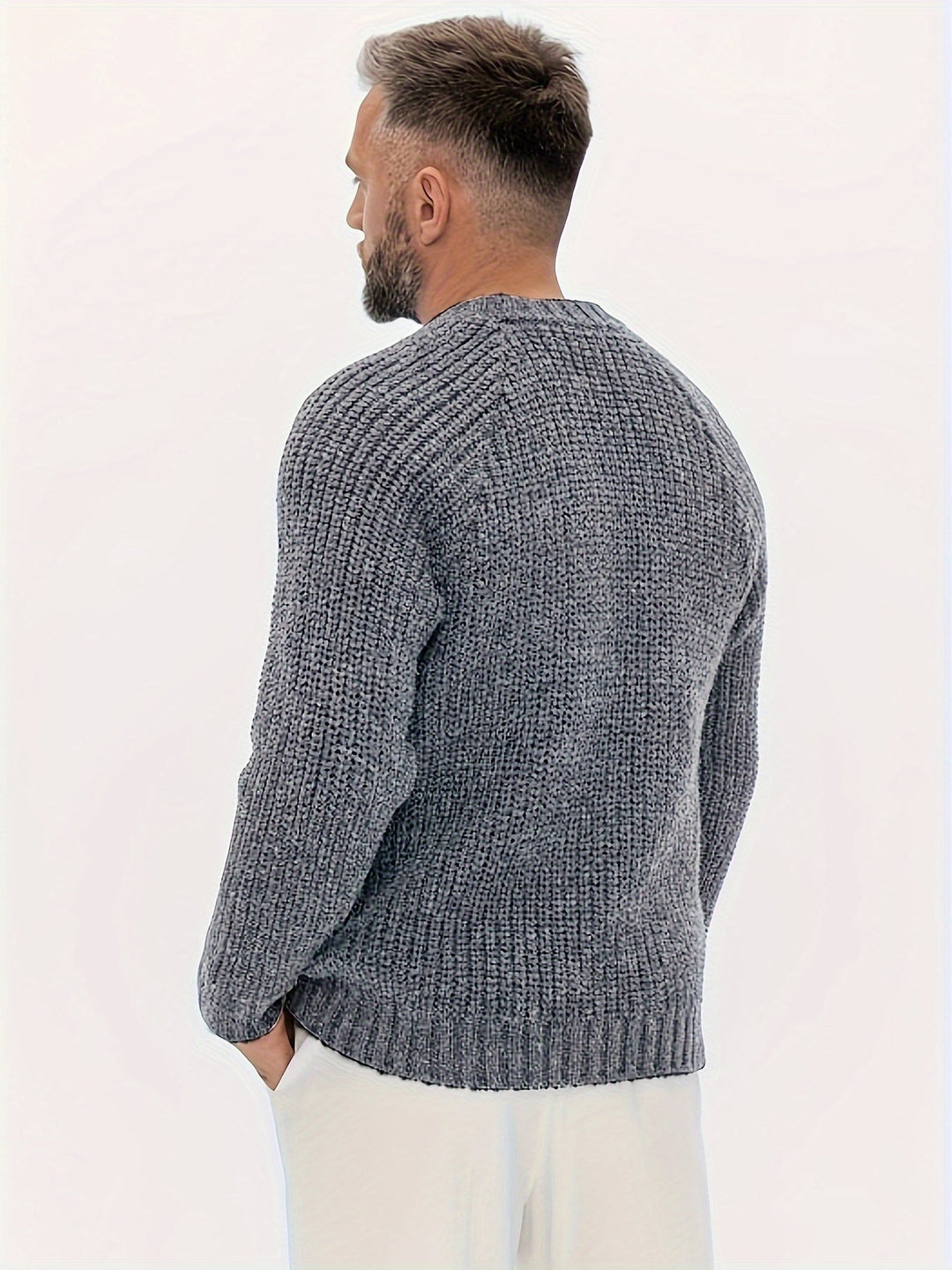 Drune | Strickpullover Im Klassischen Design Acryl Komfortabel und Warm