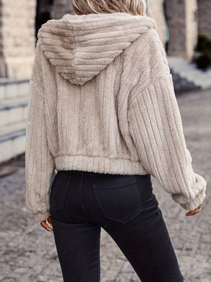 Drune | Style Beige-Fleecejacke für warmen Komfort