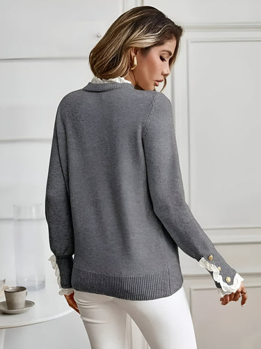 Drune | Bequemer & Eleganter Pullover mit Knopfverschluss