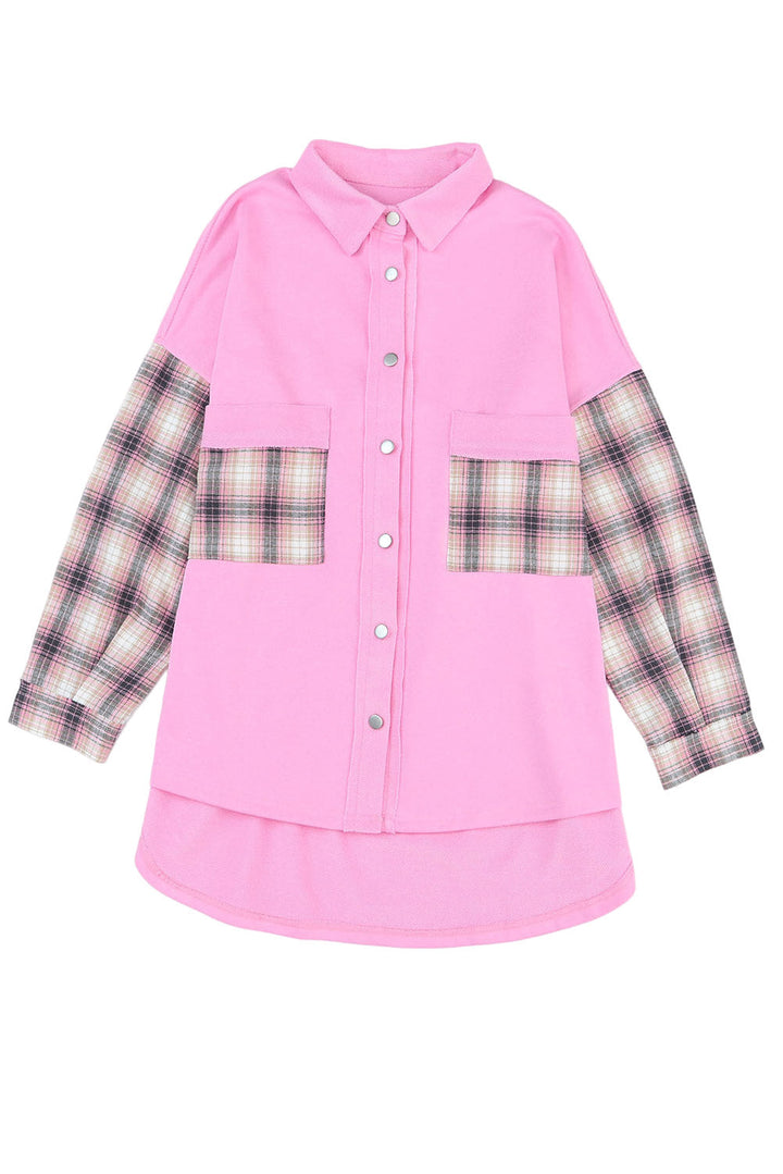 Drune | Gepunktete Flanellhemden Polyester und Baumwolle Einzigartiger Look