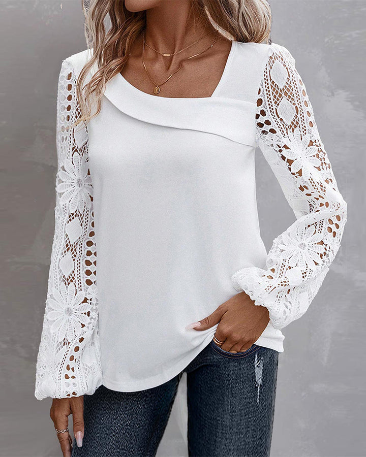 Drune | Bluse mit Spitze
