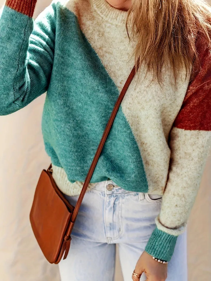 Drune | Farbblock Pullover