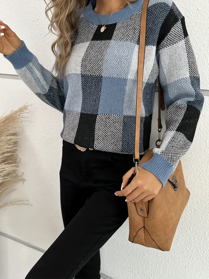 Drune | Karierter Pullover