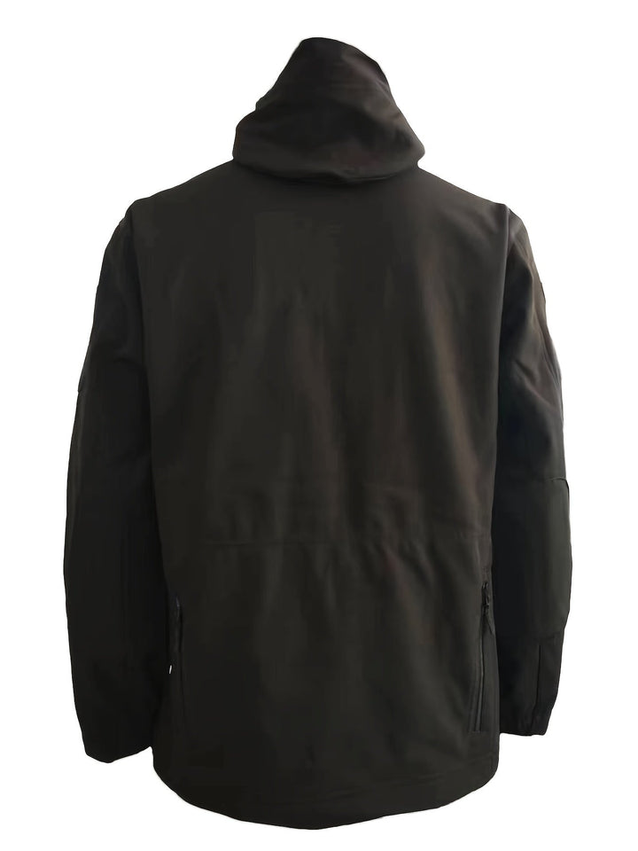 Drune | Kapuzen-Outdoorjacke Mit Sicheren Reißverschlusstaschen Für Herren - Perfekt für Outdoor-Aktivitäten