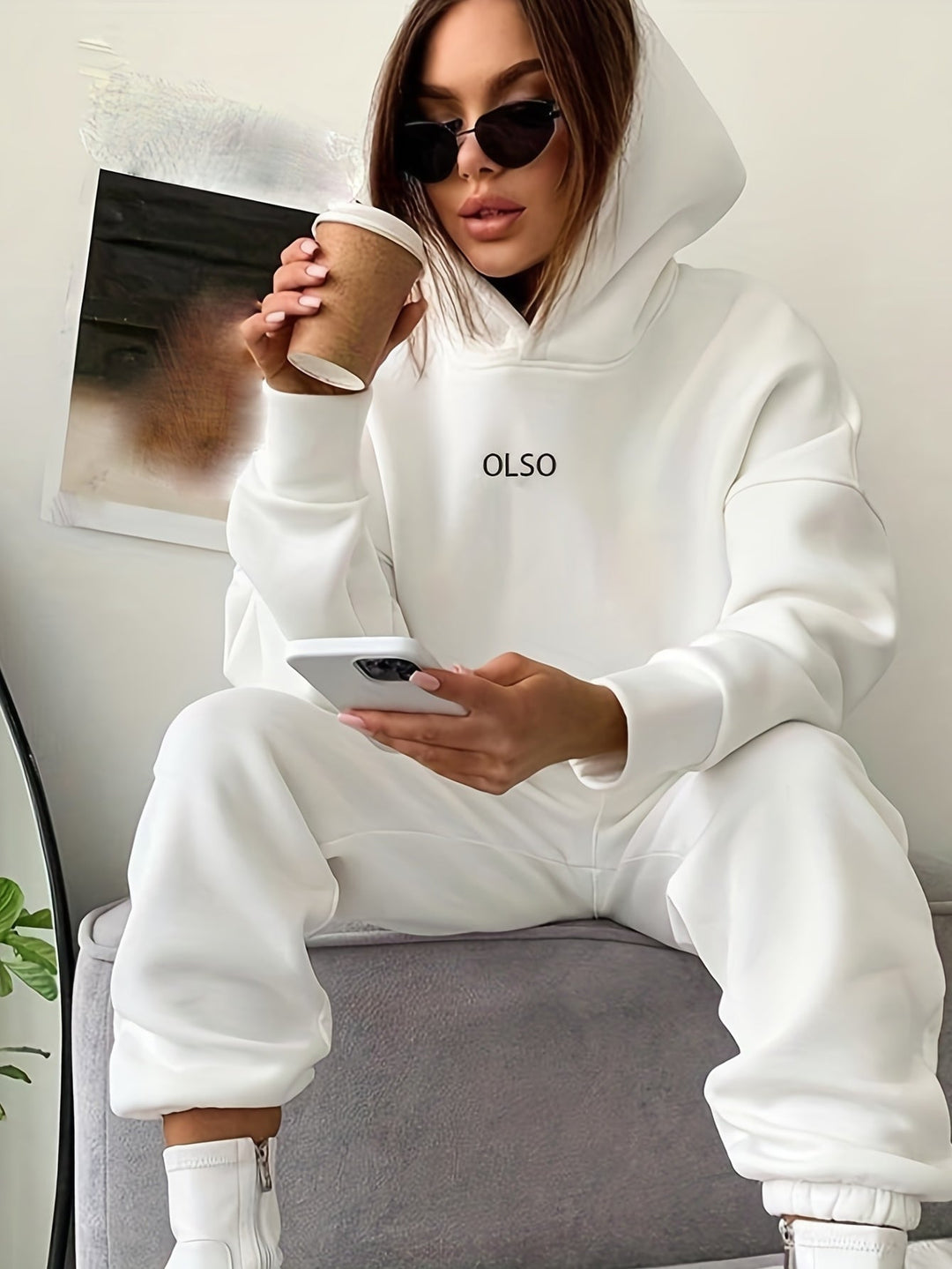 Drune | Oslo Damen Set – Zweiteiliges Set aus Kapuzenpullover und Sweatpants für lässigen Stil und maximalen Komfort.