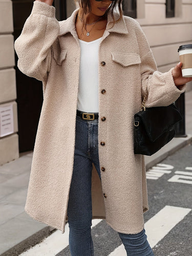 Drune | Oversized Mantel mit Großen Taschen Polyester Lässig und Trendy