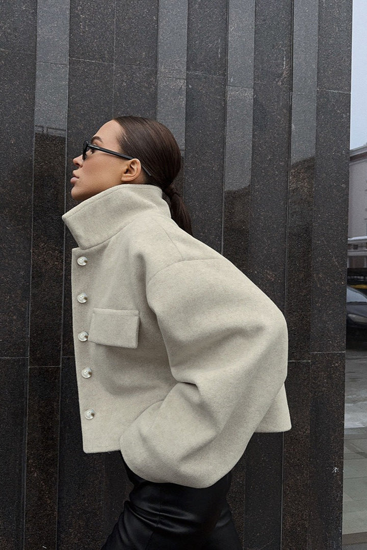 Drune | Wollmischung Lockere Jacke