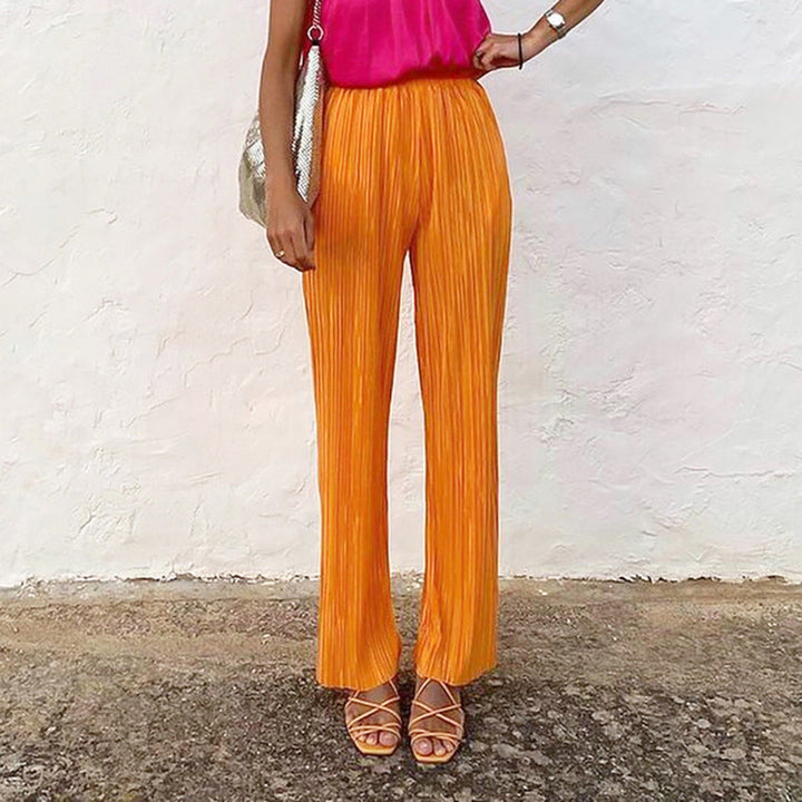 Drune | Elegante orange Hosen für Frauen