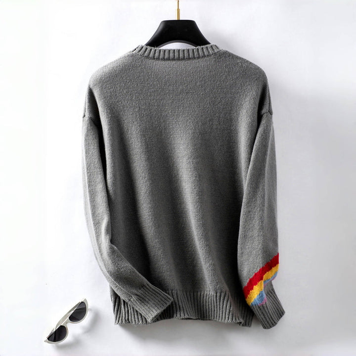 Drune | Regenbogen Strickpullover