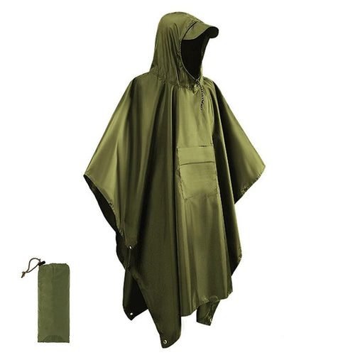 Drune | Regenponcho Mit Kapuze