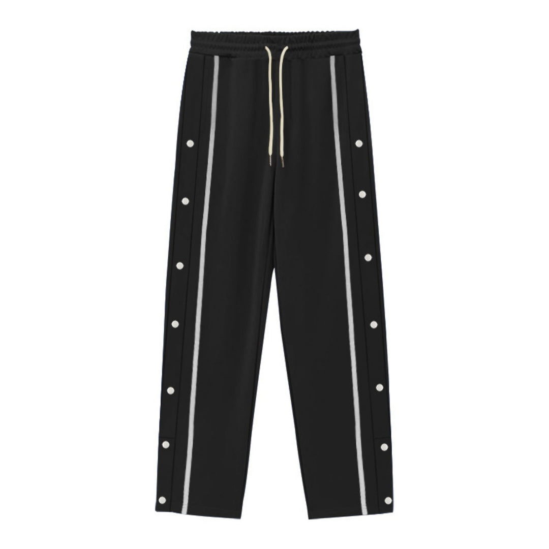 Drune | Gerade Sporthose mit Knöpfen