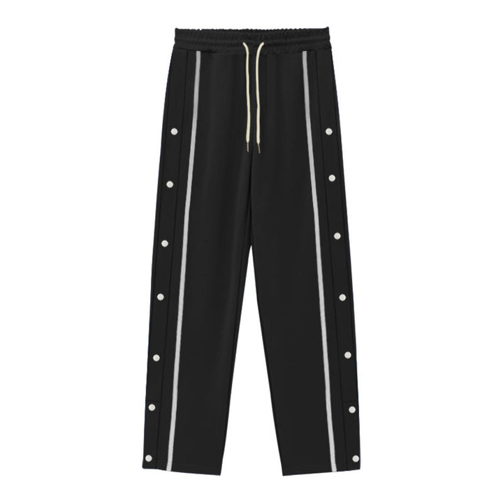 Drune | Gerade Sporthose mit Knöpfen