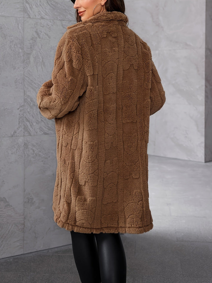 Drune | Elegante Damen Brauner Pelzmantel