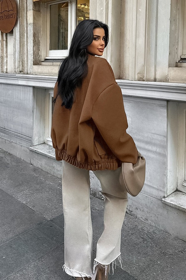 Drune | Wollen Stehkragenjacke