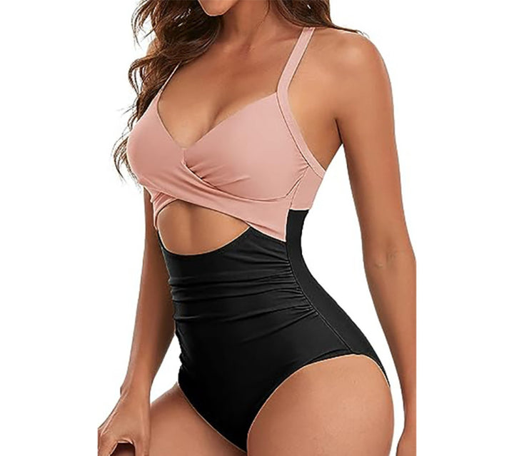 Drune | Hohler rückenfreier Bikini mit engen Trägern
