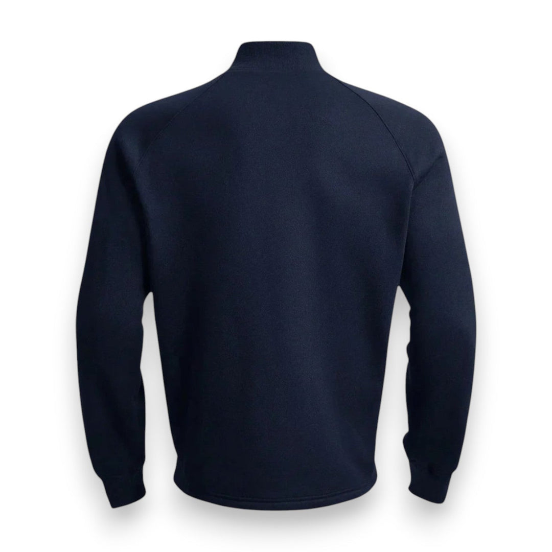 Drune | Hochkragen Strickpullover Halb Reißverschluss Komfort und Stil