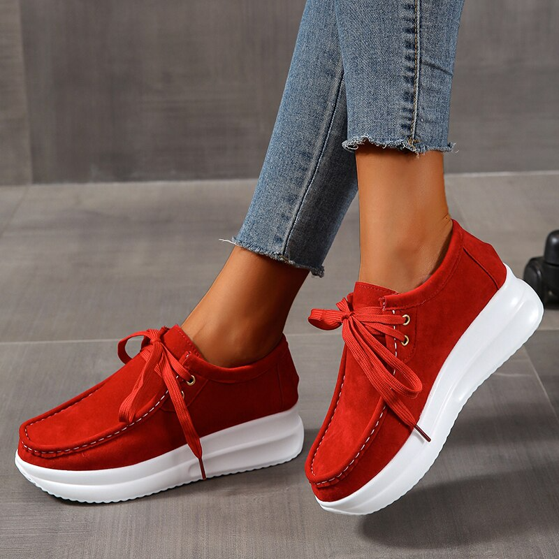 Drune | Bequeme Dicke Wildlederschuhe mit Rutschfester Sohle