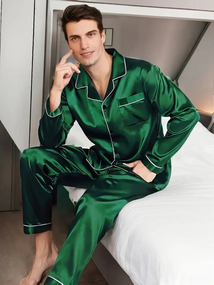 Drune | Pyjama Satz Aus Seiden Satin