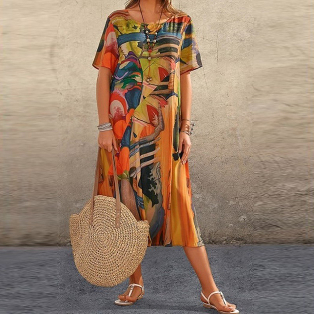 Drune | Lässiges Plus-Size Bindekleid