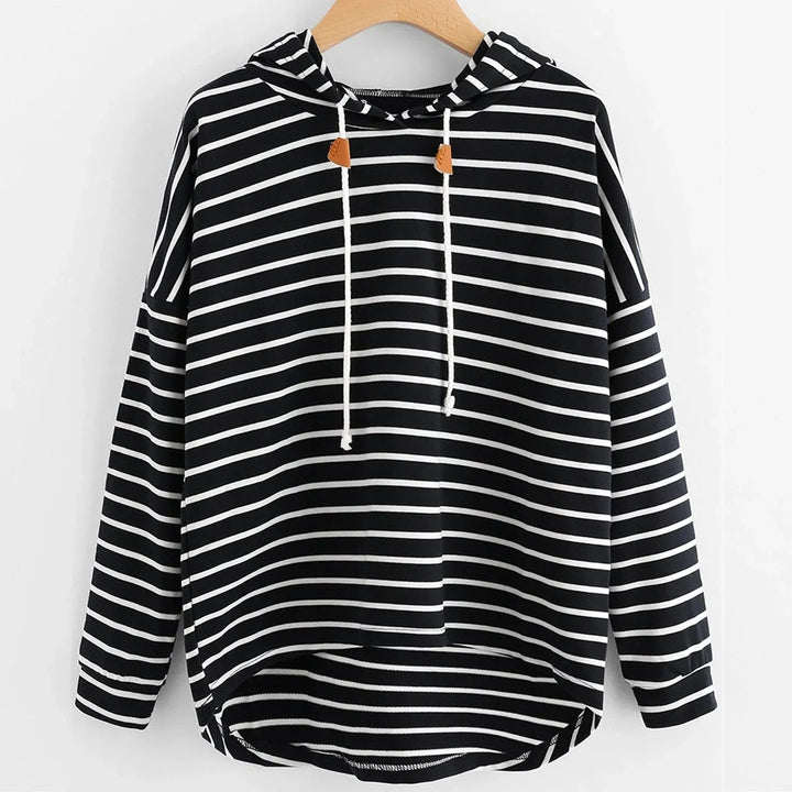 Drune | Damen gestreifter Hoodie