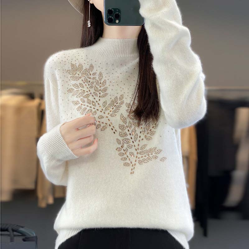 Drune | Strickpullover mit Schönem Blattmuster