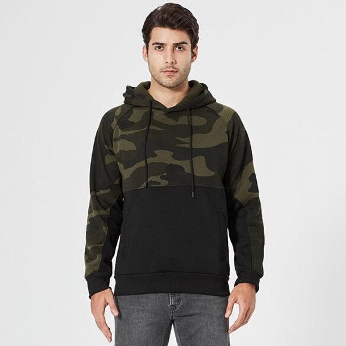Drune | Modischer Camouflage Kapuzenpullover