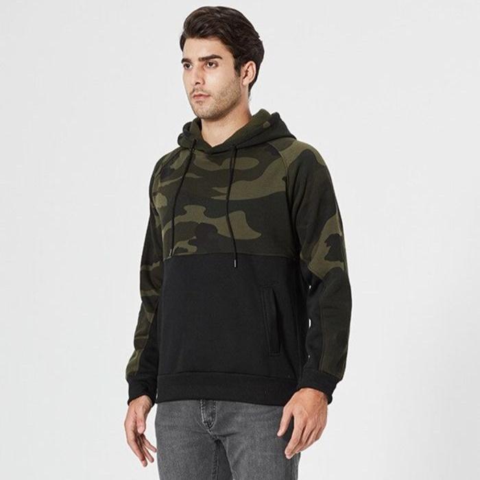 Drune | Modischer Camouflage Kapuzenpullover
