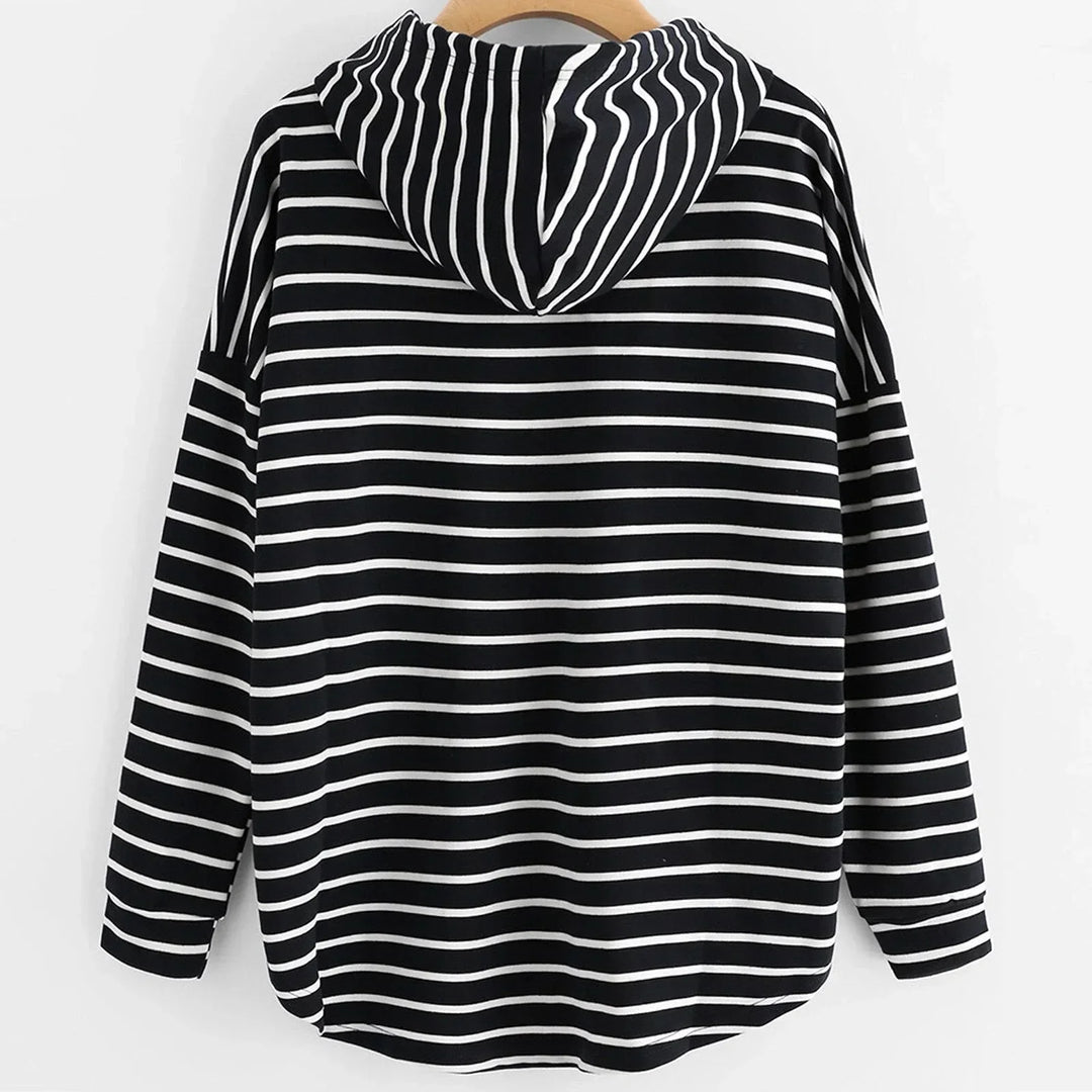 Drune | Damen gestreifter Hoodie