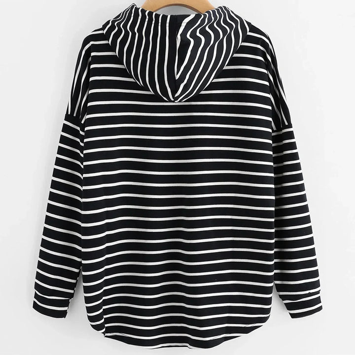 Drune | Damen gestreifter Hoodie