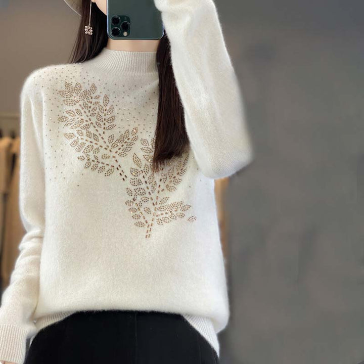 Drune | Strickpullover mit Schönem Blattmuster