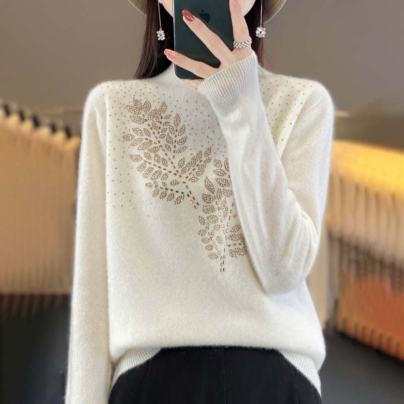 Drune | Strickpullover mit Schönem Blattmuster