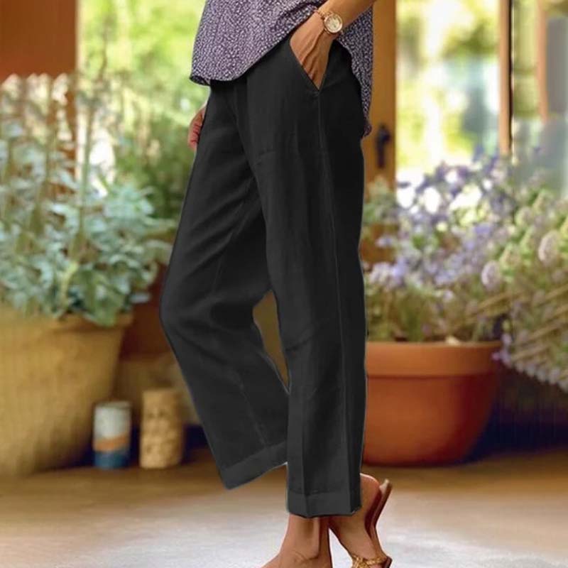 【Baumwolle】Lässige Gerade Hose