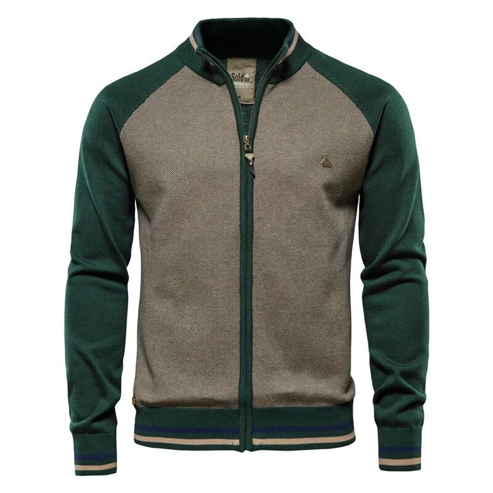 Drune | Warme und lässige College-Strickjacke