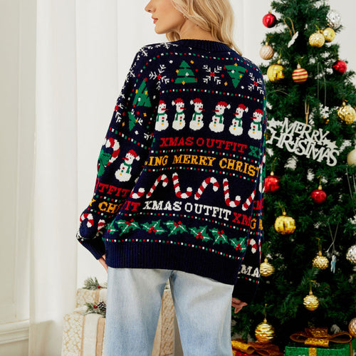 Drune | Festlicher Weihnachtsstrickpullover für Damen