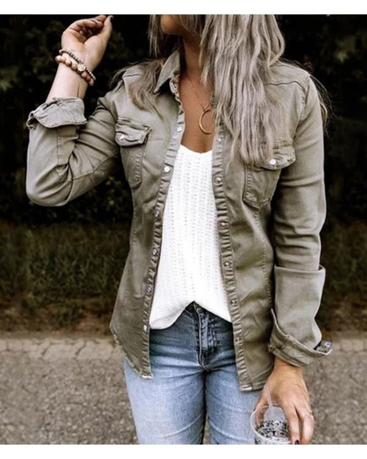 Drune | Klassische Jeans Jacke Damen
