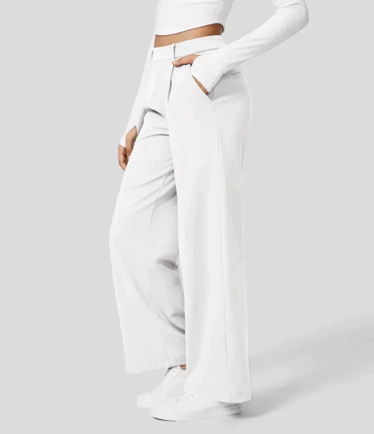Drune | Damenhose mit weitem Bein - High Waist, Business & Casual geeignet