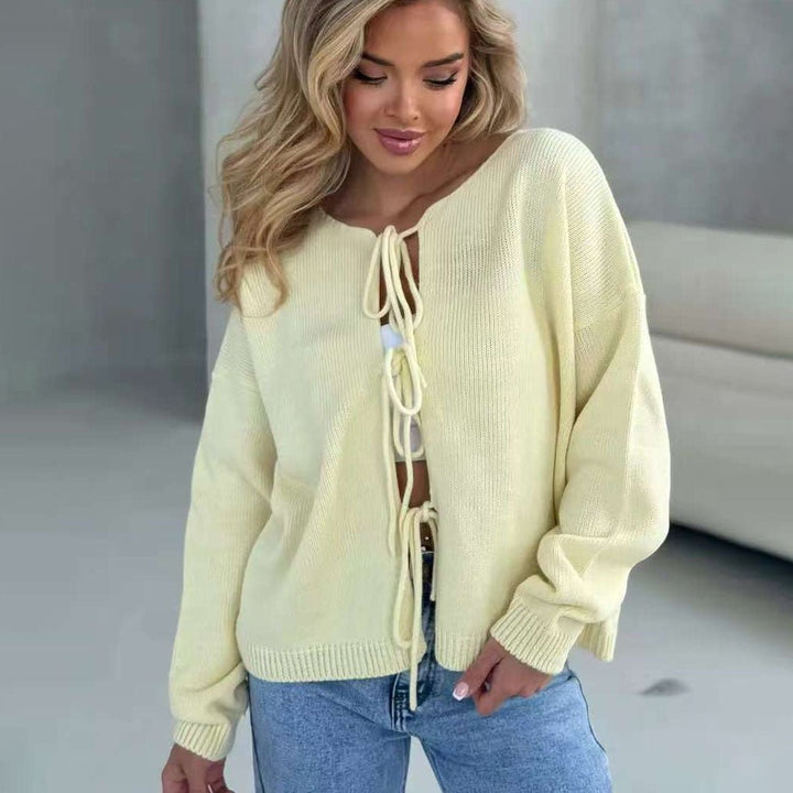 Drune | Stylish short cardigan with lacing