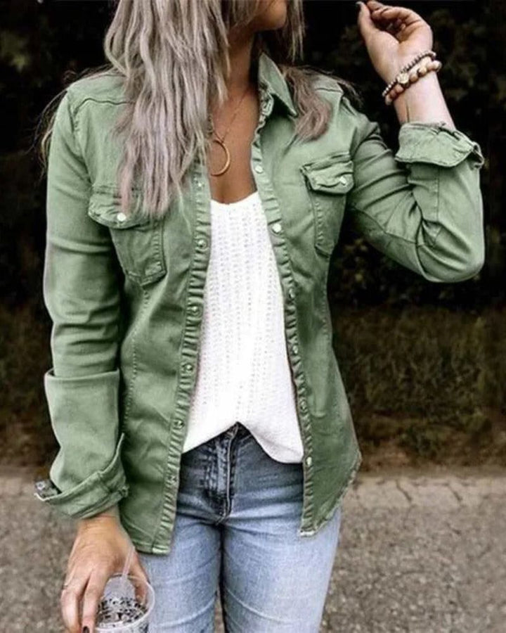 Drune | Klassische Jeans Jacke Damen