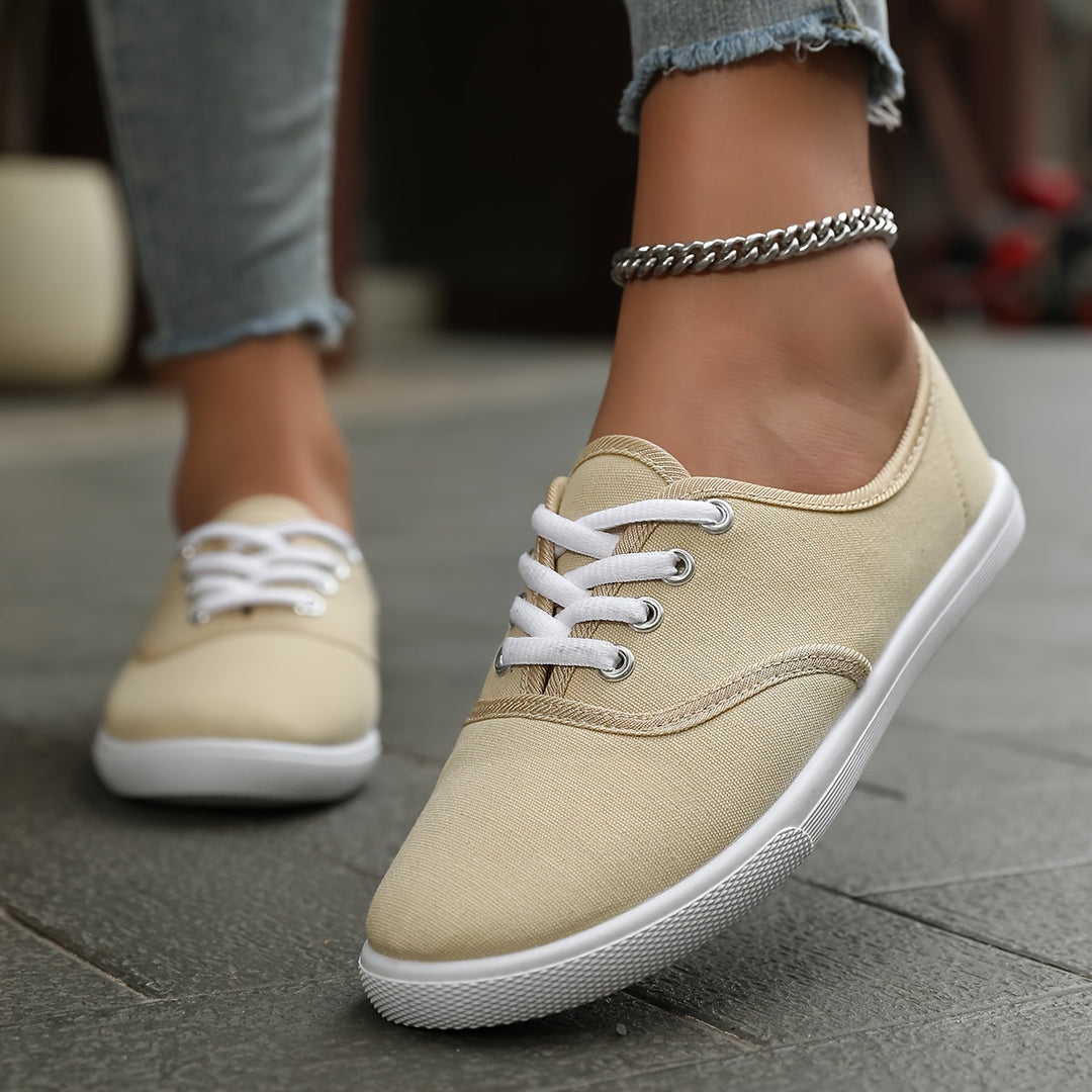 Drune | Bequeme Niedrige Canvas Schnürschuhe