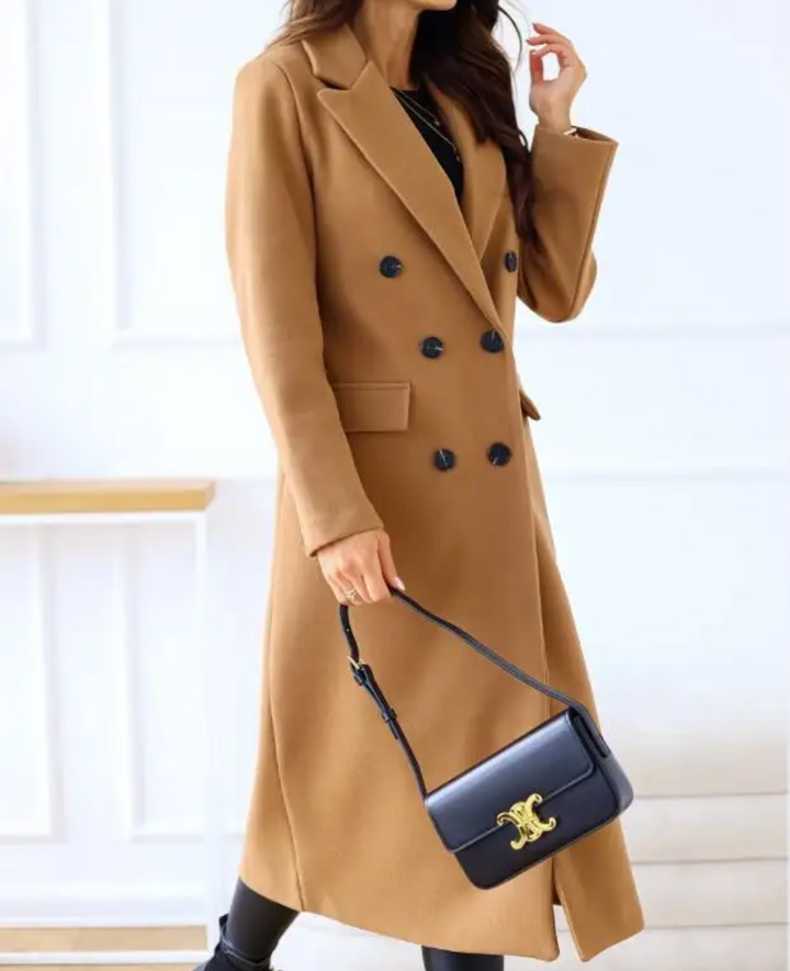Drune | Lange Elegante Taillierte Trenchcoat Für Damen | Perfekt Für Herbst Und Winter